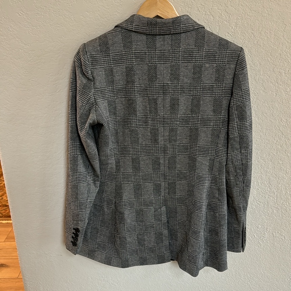 Loft Houndstooth Blazer Single Button - image 4